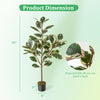 Artificial Bird of Paradise plant with 46 lifelike leaves, 51 inches tall, perfect for living rooms or office spaces.