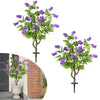 Artificial locust flower tree with purple blooms, 39 inches tall, perfect for porch or living room decoration.