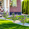Artificial locust flower trees with purple blooms, 39 inches tall, perfect for enhancing outdoor spaces.