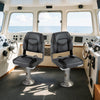 2-Pack Boat Seats with Fixing Bolts and Hinges-Black - Gallery View 1 of 10