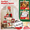 Christmas tree photo holder with 36 round clips, sturdy metal frame, ideal for displaying cards and photos in festive.