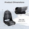 Folding high back boat chair dimensions with sponge padding, PVC leather, and 330 lbs weight capacity for durable.
