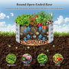 Galvanized raised garden bed kit with open-ended base, ideal for vegetables, herbs, and flowers in outdoor spaces.