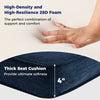 Thick 4" seat cushion from the 2-Pack Outdoor Patio Cushion Set, crafted with high-density 28D foam for ultimate.