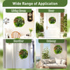 Square framed artificial foliage wall art featuring vibrant faux plants, ideal for living room, door, corridor, or.