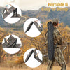 Portable 2-panel hunting ground blind with carrying bag, featuring waterproof fabric and secure wind ropes for.