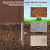 Galvanized metal stakes for easy insertion, designed for 48 x 48 inch enclosure panels for outdoor privacy solutions.