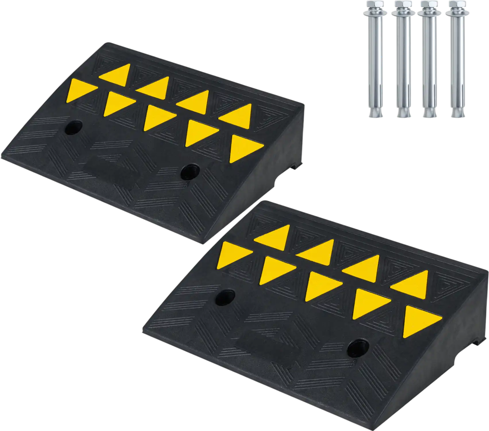 Costway 2 Pcs Driveway Threshold Ramps 5/6
