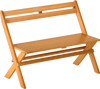 2-Person Acacia Wood Patio Garden Bench with 800 lbs Capacity