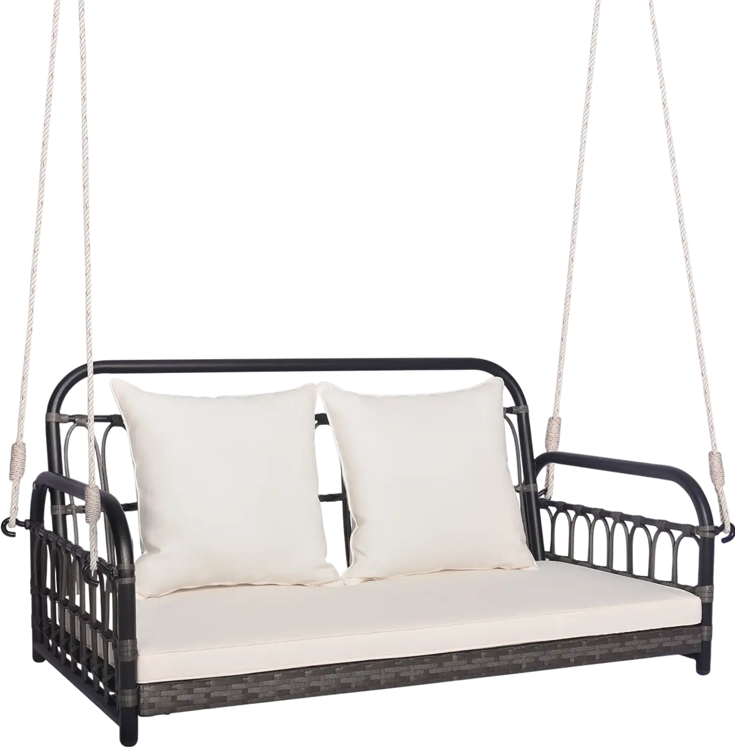 Costway 2-Person Outdoor Hanging Chair Gray 28364975 New