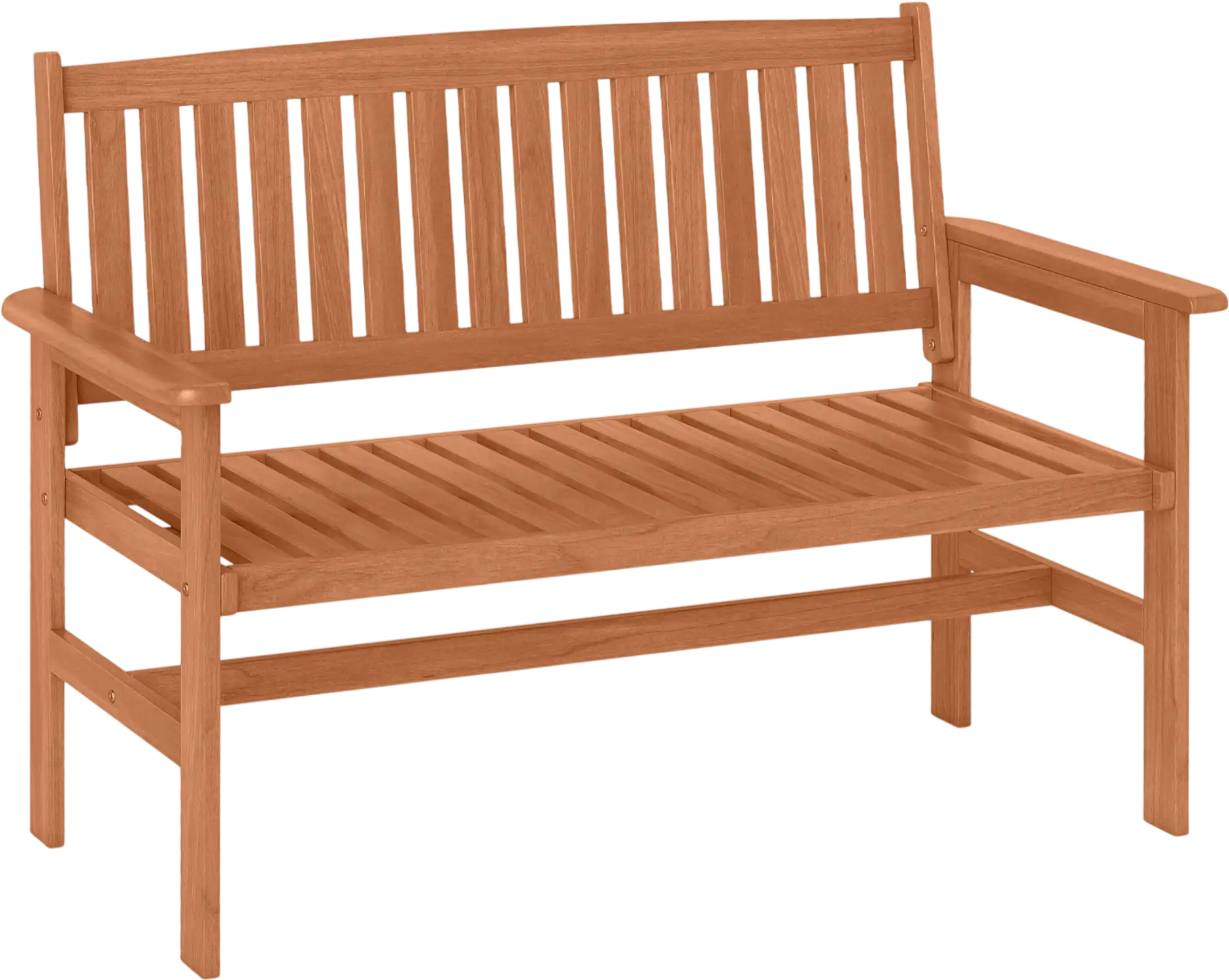 Costway 2-Person Patio Loveseat Garden Bench Slatted Backrest 652948713 New