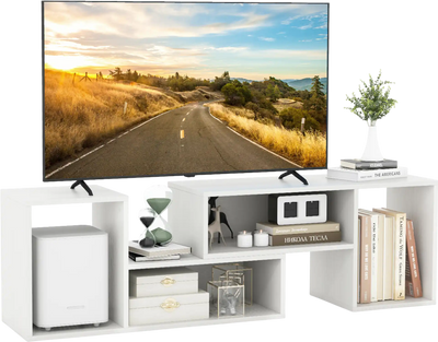 Costway Adjustable TV Stand with Storage Cubes for TVs up to 55
