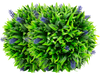 2 Pieces Artificial Lavender Topiary Balls with Flowers