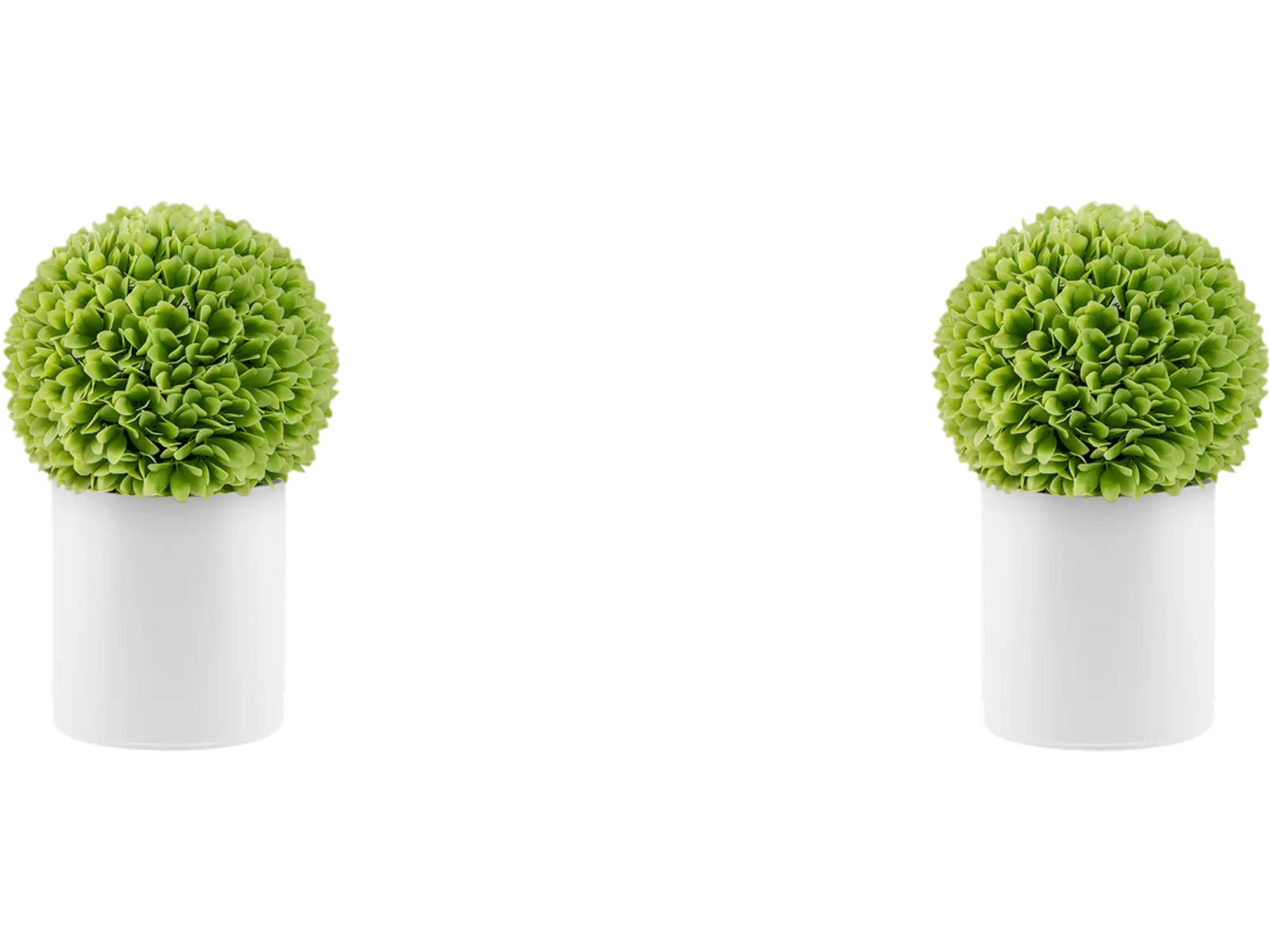 Costway 2-Pc Artificial Boxwood Topiary Balls Faux Decorative Green 28496173 New