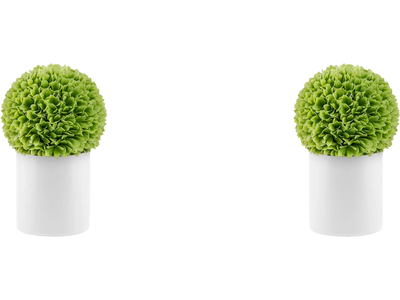 Costway 2-Pc Artificial Boxwood Topiary Balls Faux Decorative Green 28496173 New