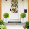 2 Pieces Artificial Plant Topiary Balls Faux Boxwood Decorative Balls-Green - Gallery View 1 of 9