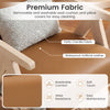 Brown living room furniture set featuring soft chenille fabric, rubber wood frame, and removable cushions for easy.