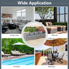 Gray 2-piece patio sofa set with cushions, ideal for outdoor use in backyard, poolside, or balcony settings.