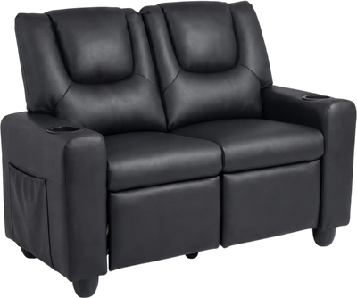 Costway 2-Seater Kids Recliner Sofa Chair w/ 2 Cup Holders 29732774 New