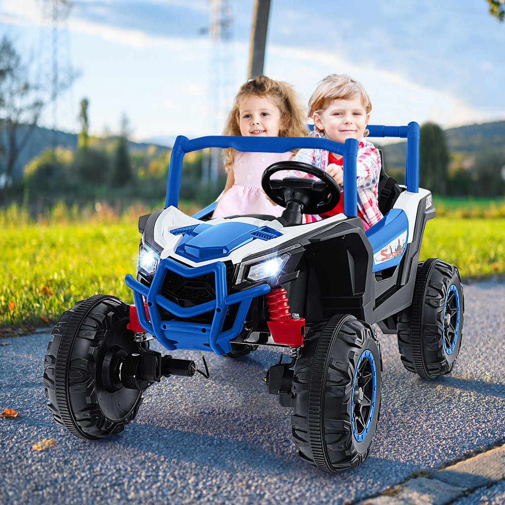 2-Seater Kids Ride on UTV with 2.4G Remote Control for over 3 Years Old Children-Navy - Gallery View 1 of 11