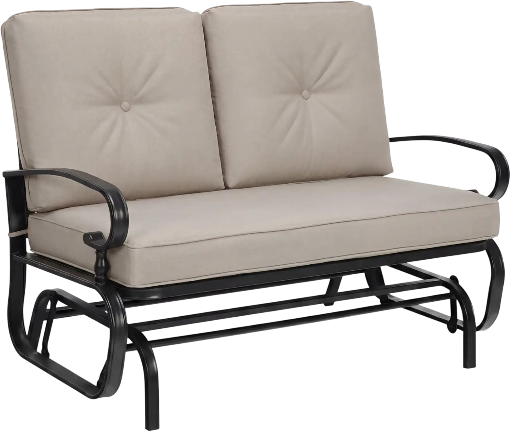 Costway 2-Seat Outdoor Swing Glider Chair w/ Cushions 96830415 New