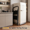 2 step ladder folding step stool with handrail features wide anti-slip pedals and folds flat for easy storage.
