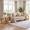 2-Tier Farmhouse End Table with Storage Shelf-Set of 2 - Gallery View 1 of 10