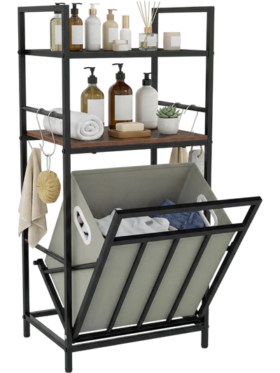 Costway 2-Tier Tilt-Out Laundry Hamper 52922022 New