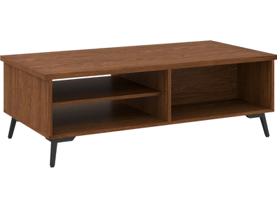 Costway Mid Century Modern 2-Tier Coffee Table with Storage Shelves 13075366 New