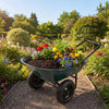 2 Tire Wheelbarrow Garden Cart Heavy-duty Dolly Utility Cart-Green - Gallery View 1 of 10