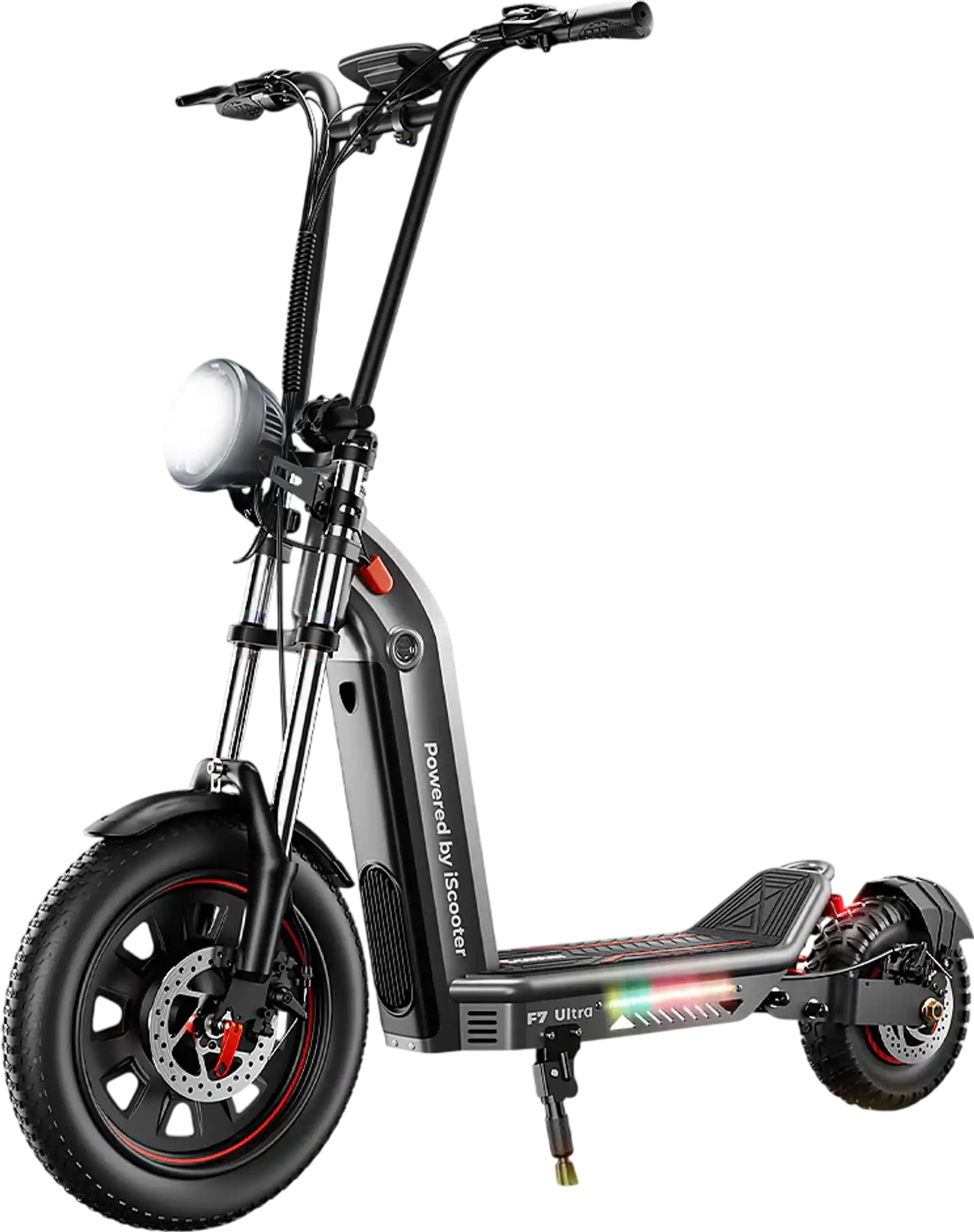iScooter F7Ultra Electric Scooter All-Terrain 35 MPH 62 Mile Range 1500W Detachable Battery New