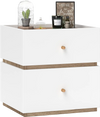 2-Drawer Modern Nightstand with Storage for Living Room Bedroom