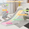 2 in 1 baby slide with astronaut design featuring acceleration, deceleration, and buffer zones for safe play.