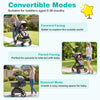 2 in 1 baby stroller in bassinet mode with adjustable canopy and soft padding, perfect for cozy outdoor relaxation.