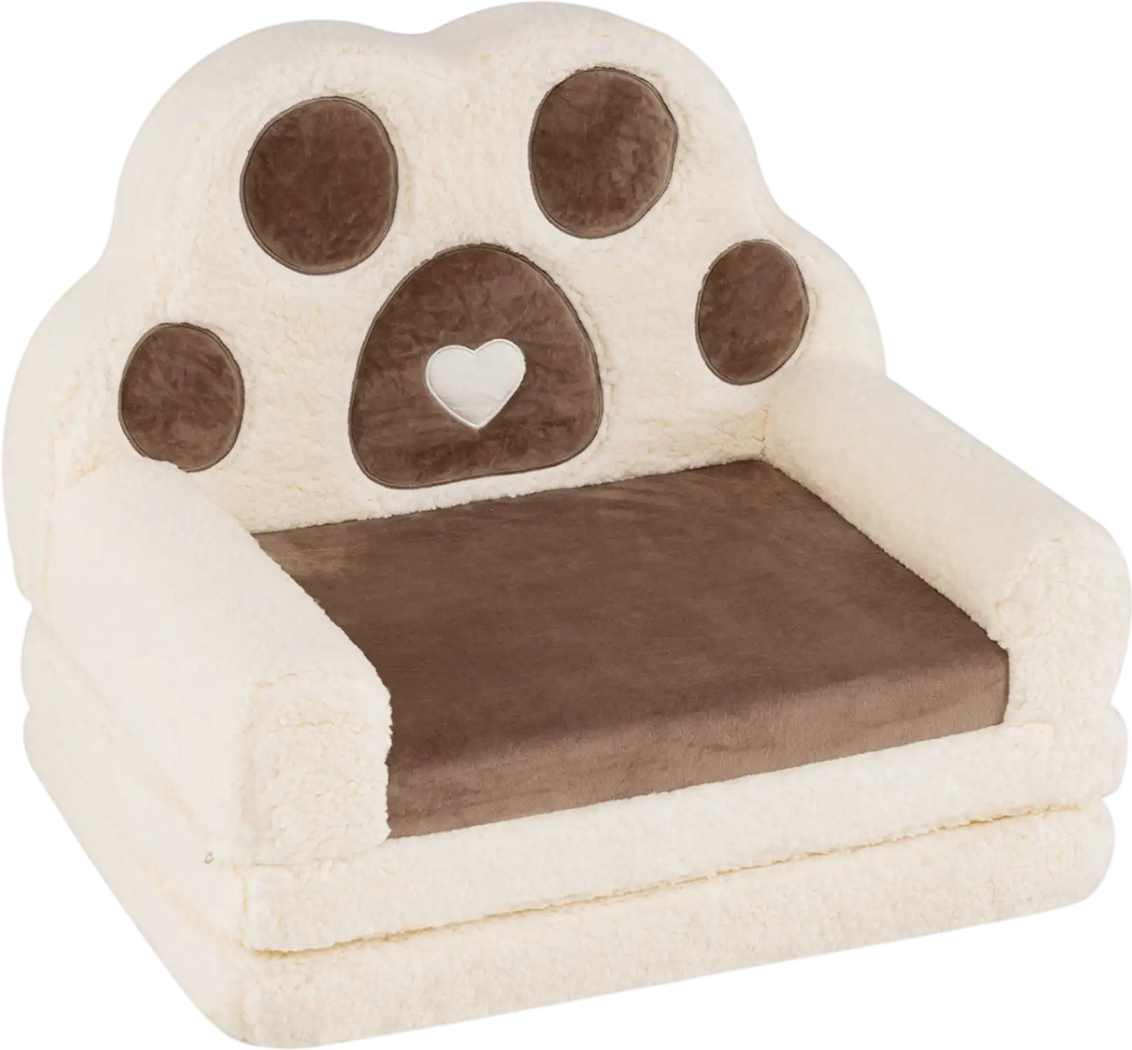 Costway 2-in-1 Convertible Kids Sofa Lounger Removable Cover 13450264 New