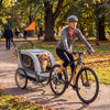 2-in-1 Dog Bike Trailer with Universal Bicycle Coupler-White - Gallery View 1 of 10