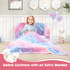 2-in-1 Folding Kids Couch with Blanket Glow in the Dark-Multicolor - Gallery View 1 of 11