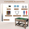 2-in-1 swivel foosball and pool combo game table with accessories, perfect for game rooms and family fun.