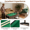 Swivel foosball and pool combo game table with splinter-free cue sticks and premium cushion bumper for home.