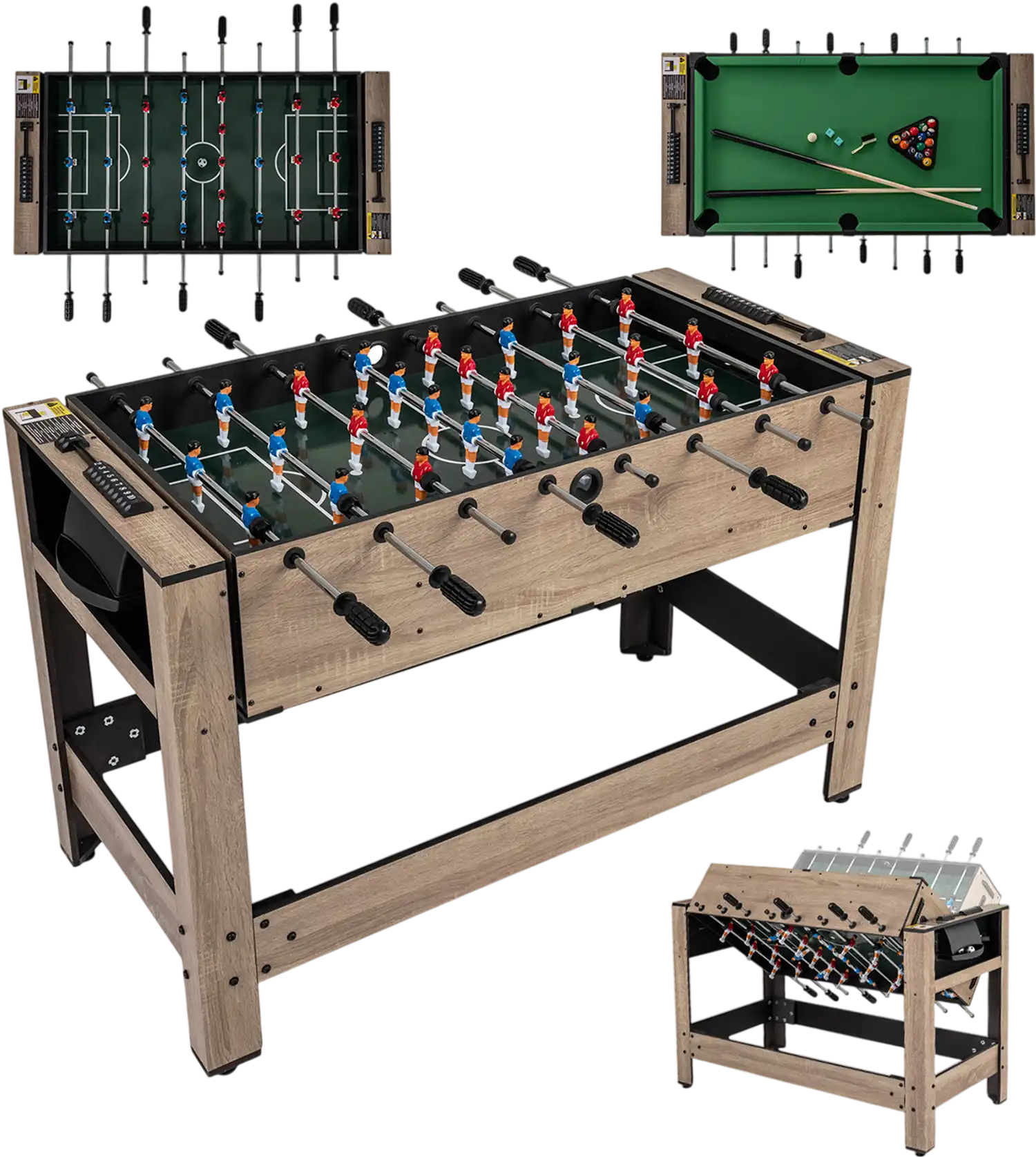 Costway 2-in-1 Swivel Game Table for Teens Adults 62632429 New