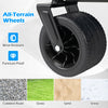 All-terrain puncture-proof wheel for the 2-in-1 wagon bench seat combo, ideal for various outdoor surfaces.