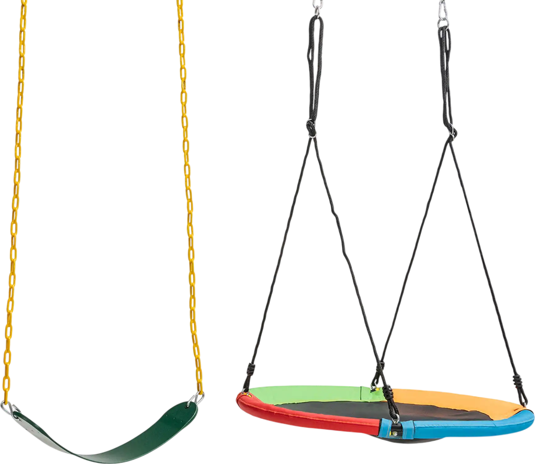 Costway 2-Pack Swing Set Replacement Seat Saucer Tree Swing 03456271 New