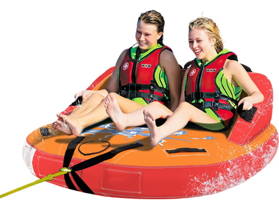 Costway 2-Person Inflatable Towable Water Tube for Boating 42537986 New