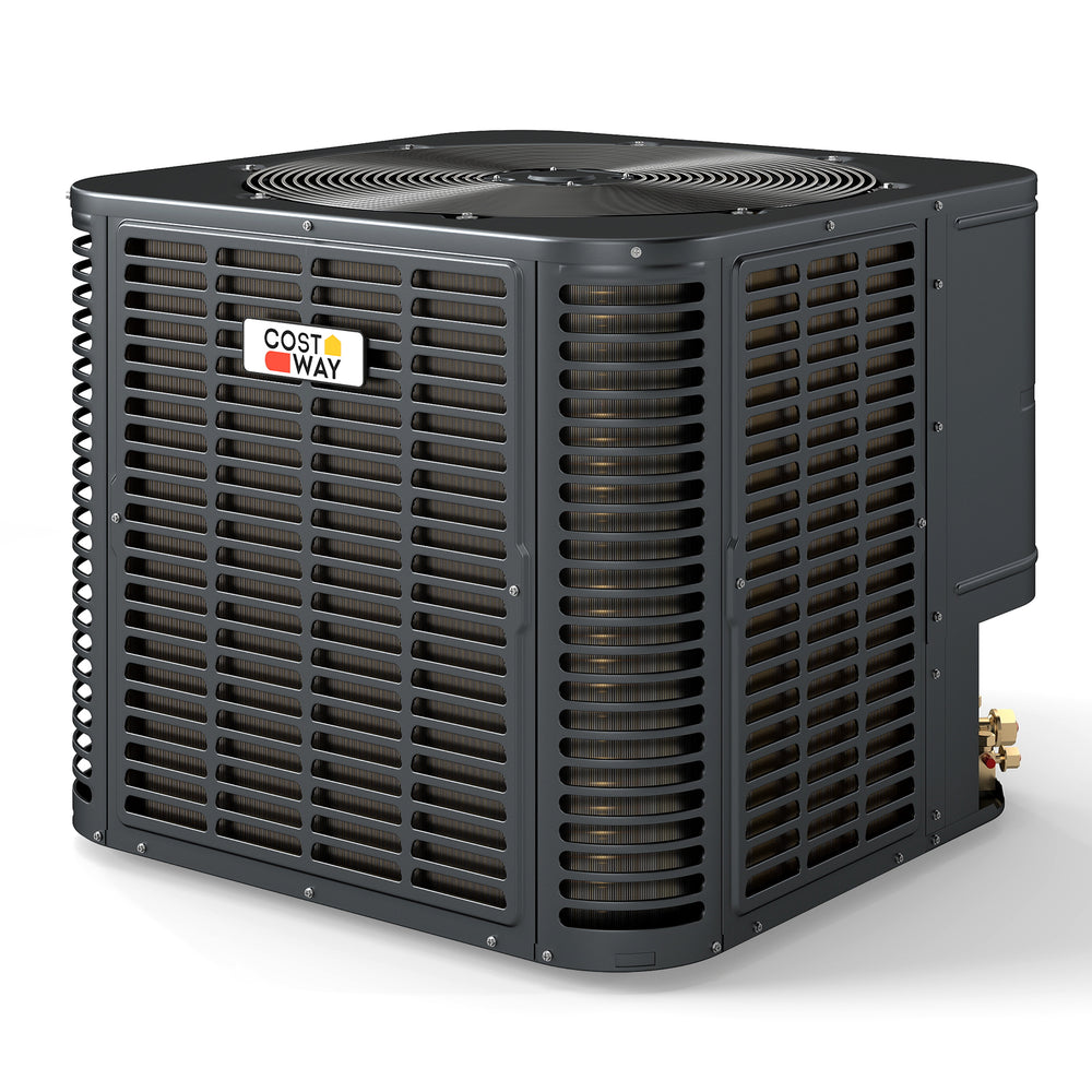 Robust 2 to 3 Ton heat pump system with inverter technology, operates efficiently in extreme temperatures for.