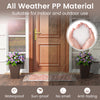 Set of 2 square taper planters with removable inner buckets, made of durable all-weather PP material for indoor and.