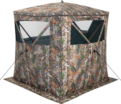 Costway 2-3 Person Portable Pop Up Hunting Blind Ground Tent w/ Carry Bag Storage Pocket 36172584 New