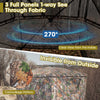 Portable pop-up hunting blind with 270° one-way see-through fabric, camouflage pattern, and spacious design for 2-3.