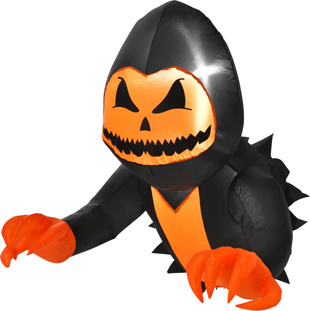 3.3 Feet Halloween Inflatable Pumpkin Head Ghost Broke Out from Window