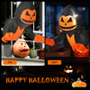 3.3ft inflatable pumpkin head ghost decoration with LED lights for Halloween, perfect for day and night displays.