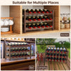 3-tier bamboo wine bottle organizer holding 18 bottles, ideal for kitchen, bar, or camping with stylish design and.